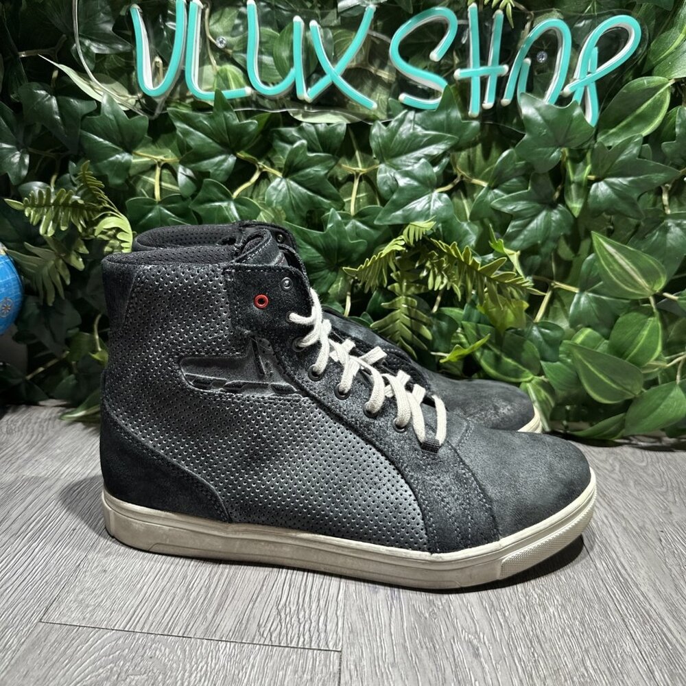 TCX STREET ACE AIR Size US 12  EU 46 Hi Top Charcoal Gray Motorcycle Boots